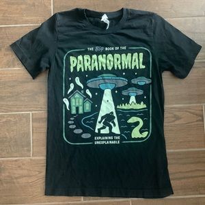 Bella Canvas Black Paranormal Graphic Tee